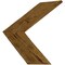 Ekena Millwork 13"W x 16"H x 3/4"D Vintage Farmhouse 3 1/2" Chevron, Barnwood Decor Collection, Natural Barnwood DECR13X16X075CHVUF - alternate 4